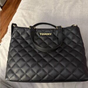 Black Tommy Hilfiger Quilted Women's Bag